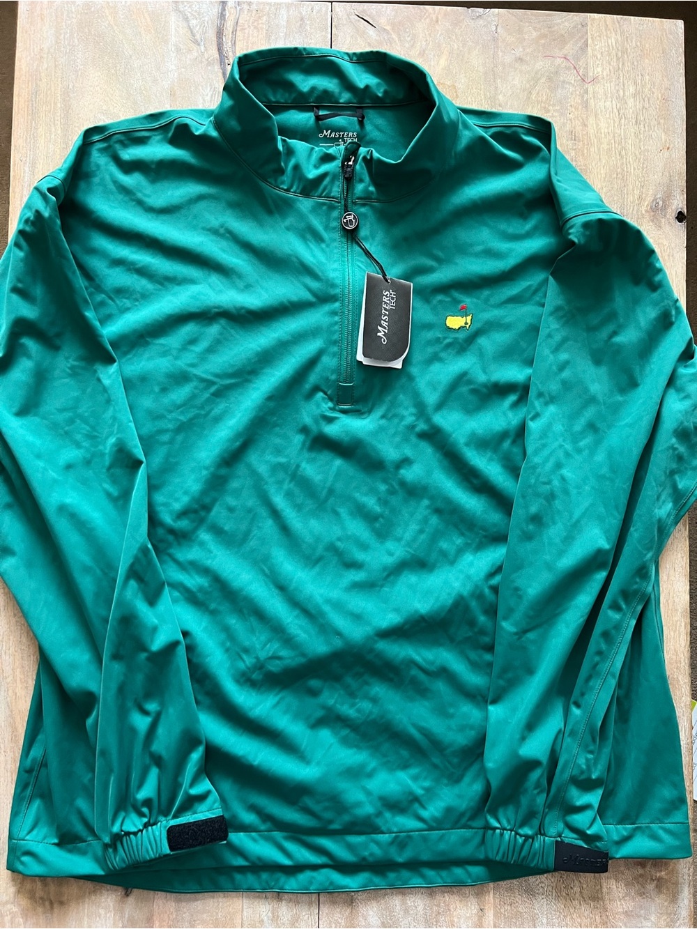 NWT Masters Men’s Green Lightweight Quarter-Zip Pullover